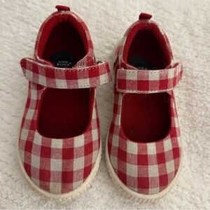 Livie & Luca Red Gingham Maryjanes
